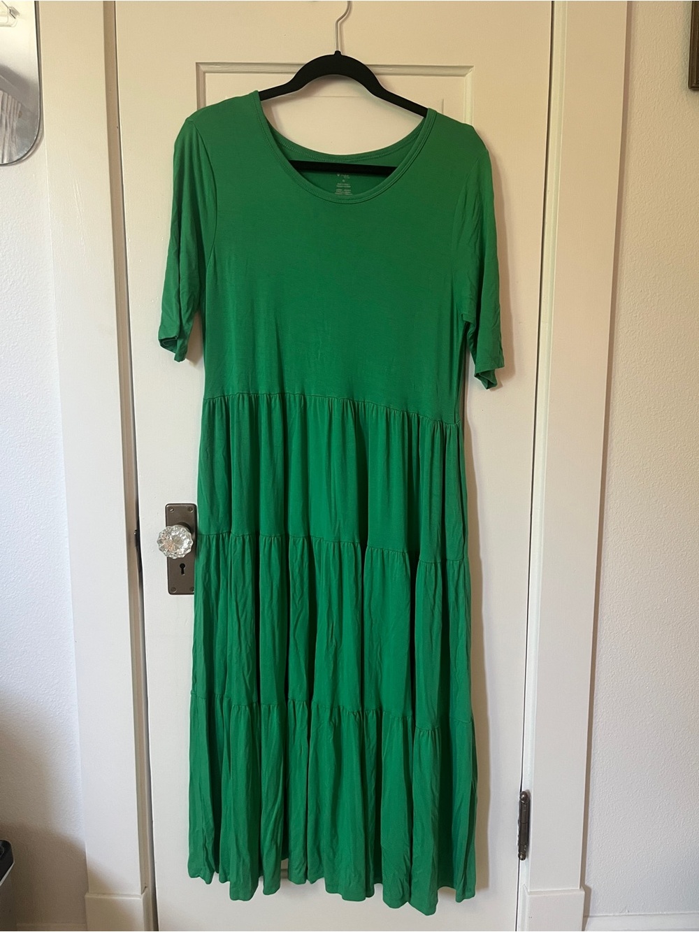 Kyte BABY Green Tiered Maxi Dress